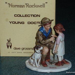 Norman Rockwell Young Doctor Figurine By Dave Grossman Designs 1977 With Box!